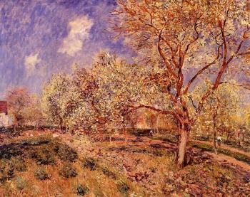 阿爾弗萊德 西斯萊 Spring at Veneux 阿爾弗萊德 西斯萊 Spring at Veneux